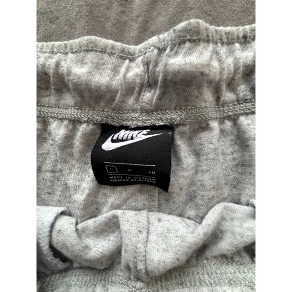 Nike Sportswear Womens Shorts Grey Red Colorblock Drawstring Size S Small - Picture 3 of 6